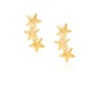 Brinco Rommanel Tres Estrelas Lisa Segundo Furo 522270