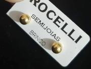 Brinco Semi Joia Bola Banhado a Ouro Brinco Semi Joia Bola Banhado a Ouro