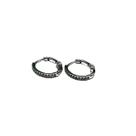 Brinco Semijóia Argola Cravejada Zirconia Banhada Ouro Brco