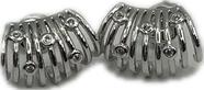 Brinco semijóia MINI ear cuff cravejado ZIRCONIA Ouro Branco