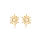 Brinco Sol Brilhante Banhado a Ouro 18k