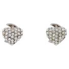 Brinco Strass Coração e Lua Prateado BC0685 Brinco Strass Coração e Lua Prateado BC0685
