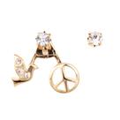 Brinco Strass Ear Jacket Paz BC2882