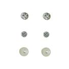 Brinco Strass Ponto de Luz - Kit 3 pares - BC1685