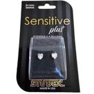 Brinco studex sensitive plus zircônia coração 5x5mm sp885y