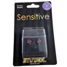 BRINCO STUDEX SENSITIVE ZODÍACO 5MM GÊMIOS - AMENTISTA ROXO cor:DOURADO