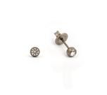 Brinco studex system 75 adulto zircônia bezel 3mm prateado