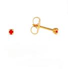 Brinco studex system 75 estrelado baby rubi 2mm cod 134