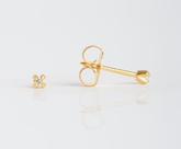 Brinco studex system 75 estrelado zircônia 3mm dourado
