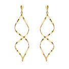 Brinco Torcido Folheado Ouro 18k Grande Brinco Torcido Folheado Ouro 18k Grande