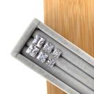Brinco trio 3,4,5mm carre