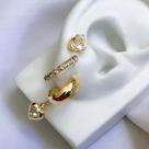 Brinco Trio Argola Folheado Ouro 18k Brinco Trio Argola Folheado Ouro 18k