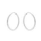 Brinco Unissex em Prata 925 Argolinha Fio Redondo 1.8cm