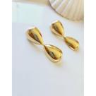 Brinco Vintage Dourado ou Prateado Formato de Ampulheta - Brinco Vintage Dourado ou Prateado Formato de Ampulheta -