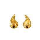Brinco virgula g banhado a ouro