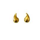 Brinco virgula m banhado a ouro