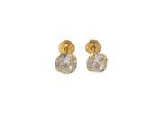 Brinco Zircônia 3,5 mm Ouro 18k Roishi - 0.28