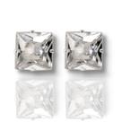 Brinco Zirconia Quadrado Prata Legitima 925