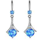 Brincos 2pcs jóias de mulher de cobre simples gota de água brincos de gancho de borla longa