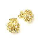 Brincos Alysia Cravejados De Zirconias Banho De Ouro 18k 823