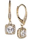 Brincos Anne Klein em tom dourado impecável com zircônia cúbica
