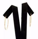 Brincos Argola Redonda Grande 5cm Ouro 18k 750