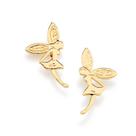 Brincos banhado ouro 3x 24k 18k e 22k feminino infantil rommanel pequenos fada 524843 Brincos banhado ouro 3x 24k 18k e 22k feminino infantil rommanel pequenos fada 524843