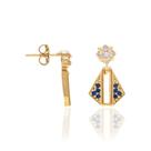 Brincos banhado ouro 3x 24k 18k e 22k feminino rommanel religioso nossa senhora aparecida cristal zircônia 525776 Brincos banhado ouro 3x 24k 18k e 22k feminino rommanel religioso nossa senhora aparecida cristal zircônia 525776