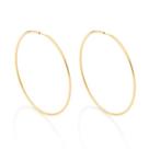 Brincos banhado ouro 3x 24k 18k e 22k femininos argola grandes rommanel com riscos 526764
