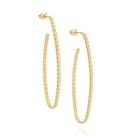 Brincos banhado ouro 3x 24k 18k e 22k femininos argola grandes rommanel oval círculos 526360