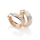 Brincos banhado ouro 3x 24k 18k e 22k femininos argola rommanel larga trabalhada rhodium branco 523835