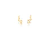 Brincos banhado ouro 3x 24k 18k e 22k femininos ear cuff estrela rommanel grampo detalhes lisos 525675