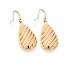 Brincos banhado ouro 3x 24k 18k e 22k femininos gota rommanel gancho detalhes vazados pendurada 524008
