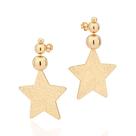 Brincos banhado ouro 3x 24k 18k e 22k femininos grandes bolas e estrelas rommanel penduradas 527199 Brincos banhado ouro 3x 24k 18k e 22k femininos grandes bolas e estrelas rommanel penduradas 527199