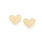 Brincos banhado ouro 3x 24k 18k e 22k femininos pequenos coração rommanel 525836 Brincos banhado ouro 3x 24k 18k e 22k femininos pequenos coração rommanel 525836