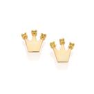 Brincos banhado ouro 3x 24k 18k e 22k femininos pequenos infantil coroa princesa tiana cravejado pedras zircônias verdes rommanel disney 5 Brincos banhado ouro 3x 24k 18k e 22k femininos pequenos infantil coroa princesa tiana cravejado pedras zircônias verdes rommanel disney 5