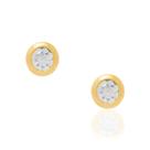 Brincos banhado ouro 3x 24k 18k e 22k femininos segundo furo infantil redondo rommanel cristal 523018 320610 Brincos banhado ouro 3x 24k 18k e 22k femininos segundo furo infantil redondo rommanel cristal 523018 320610