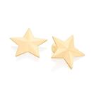 Brincos banhado ouro 3x 24k 18k e 22k ou prata 925 femininos grandes estrela rommanel botão 526903 326903