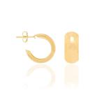 Brincos banhado ouro 3x 24k 18k e 22k ou prata 925 femininos meia argola pequenos rommanel larga lisa 523819 321052