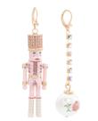 Brincos Betsey Johnson - Modelo Nutcracker Linear Ball Mismatch