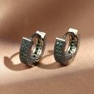 Brincos Cubic Zirconia Hoop para Mulheres, Cor Dourada, Luxo Círculo Cristal, Jóias Festa Meninas