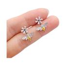 Brincos De Abelha Com Pérolas Simuladas E Zircônia Cúbica Para Meninas - Joias Femininas Para Uso