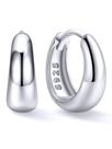 Brincos de argola ChicSilver Small Silver, prata esterlina 925