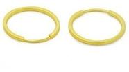 Brincos De Argola Em Ouro 18k 750 Feminino 1.4cm
