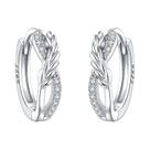 Brincos de Argola Femininos em Prata 925 - 23 Estilos Florais