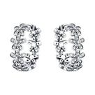 Brincos De Argola Femininos Em Prata Esterlina 925 Com Zircônia Colorida Céu Estrelado Joias Para Brincos De Argola Femininos Em Prata Esterlina 925 Com Zircônia Colorida Céu Estrelado Joias Para