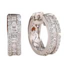 Brincos De Argola Femininos Modernos Com Zircônia Cúbica, Design Simples De Círculo, Acessórios Para
