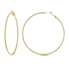 Brincos de argola Gacimy Large Big 70 mm banhados a ouro 14K para mulheres Brincos de argola Gacimy Large Big 70 mm banhados a ouro 14K para mulheres