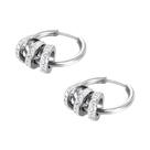 Brincos de Argola Geométricos com Cristais CZ Verdes - Estilo Boêmio para Mulheres e Meninas