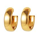 Brincos De Argola Grossos E Elegantes Para Mulheres, Estilo Retrô, Simples, Em Metal, Grande, Para